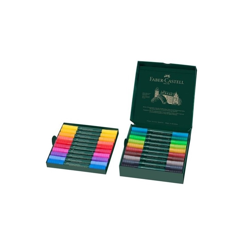 Material Bellas Artes – pintura-y-dibujo - Caja cartón 20 rotuladores de color acuarelables Albrecht Dürer Faber-Castell  | tote