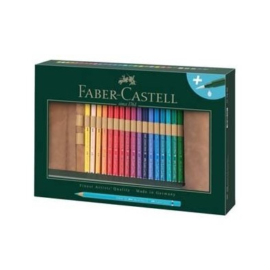 Material Bellas Artes – pintura-y-dibujo - Estuche enrollable de Lápices de color acuarelables Albrecht Dürer, Faber Castell (30