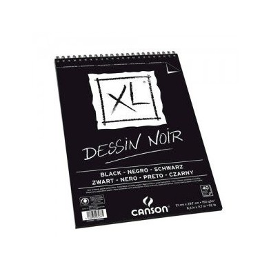 Material Bellas Artes – pintura-y-dibujo - Bloc de dibujo Canson XL Negro, 20h., 150 gr., A5 | totenart.com