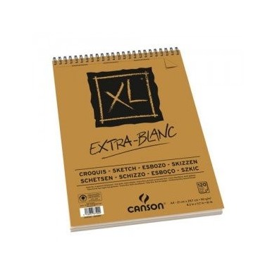 Material Bellas Artes – pintura-y-dibujo - Bloc de dibujo Canson XL extra blanco, 60h., 90 gr., A5 | totenart.com