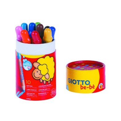 Material Bellas Artes - Pintura - Giotto Be-Bè: Bote 10 lápices de colores * | totenart.com