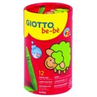 Material Bellas Artes - Pintura - Giotto Be-Bè: Bote 12 ceras  | totenart.com