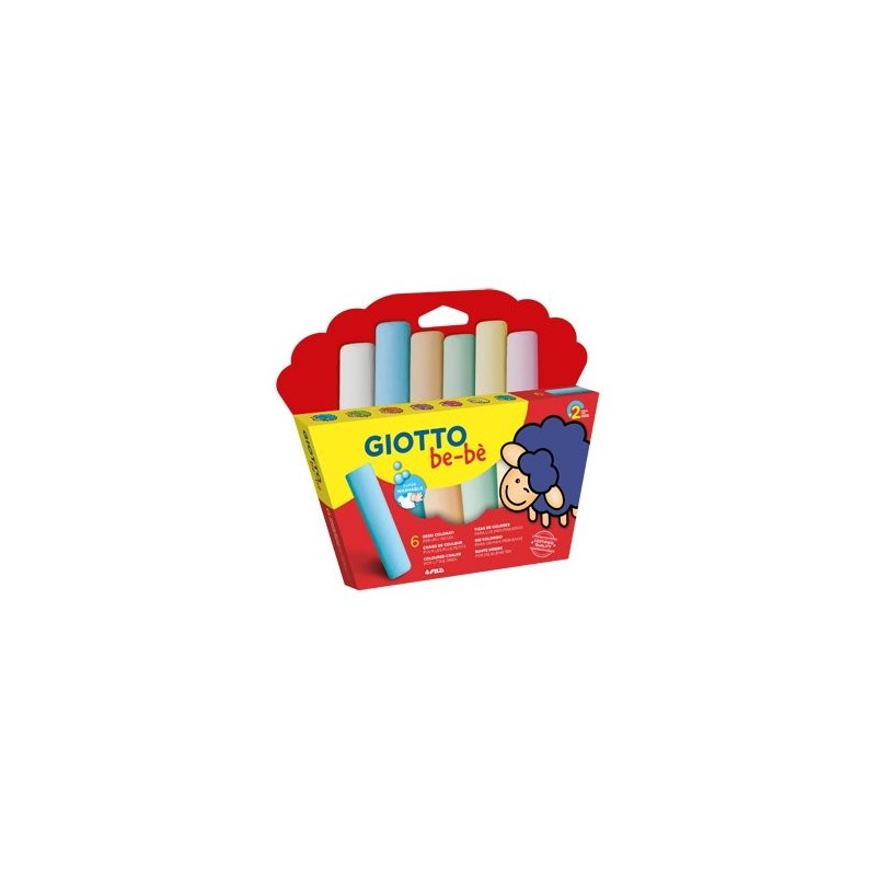 Material Bellas Artes - Pintura - Giotto Be-Bè: Set 6 tizas de colores  | totenart.com