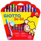 Material Bellas Artes - Pintura - Giotto Be-Bè: Set 12 lápices de colores + sacapuntas | totenart.com