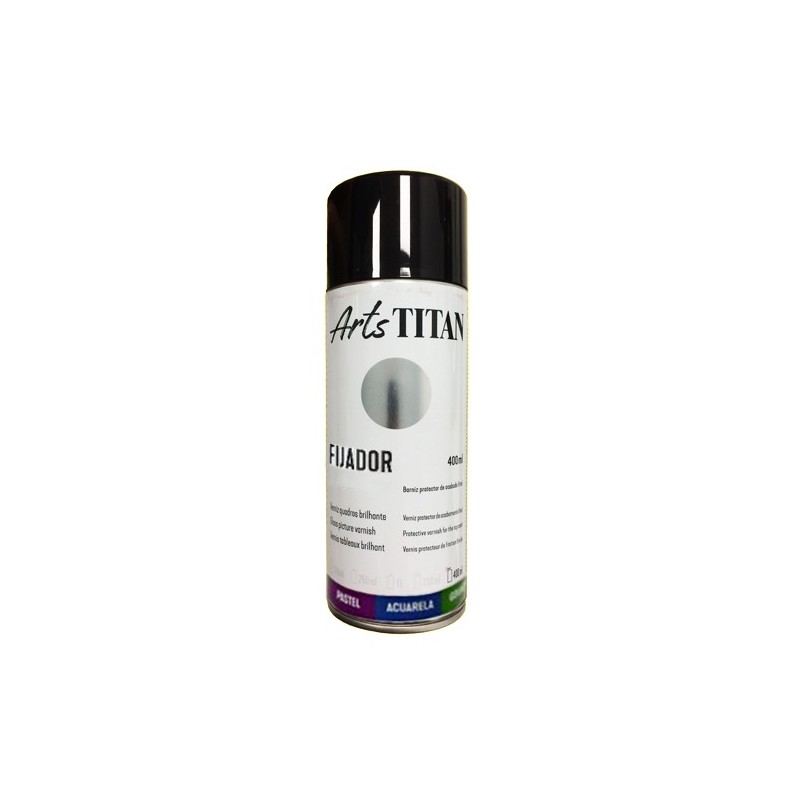 Material Bellas Artes - Pintura - Barniz Fijador SPRAY Titan, 400 ml.  | totenart.com