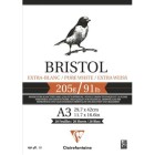 Material Bellas Artes – pintura-y-dibujo - Bloc Bristol Extrablanco A3, 205 gr., 20 h. Clairefontaine ** | totenart.com