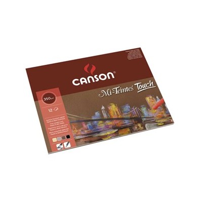 Material Bellas Artes – pintura-y-dibujo - Bloc Canson Mi-Teintes Touch, colores variados, 12 h. 350 gr 24x32 cm | totenart.com
