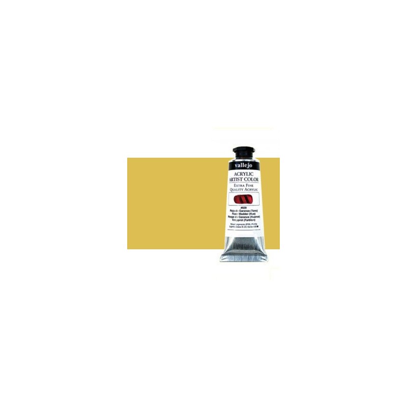 Material Bellas Artes - Pintura - Acrílico Vallejo Artist n. 424 color transóxido amarillo (60 ml) | totenart.com