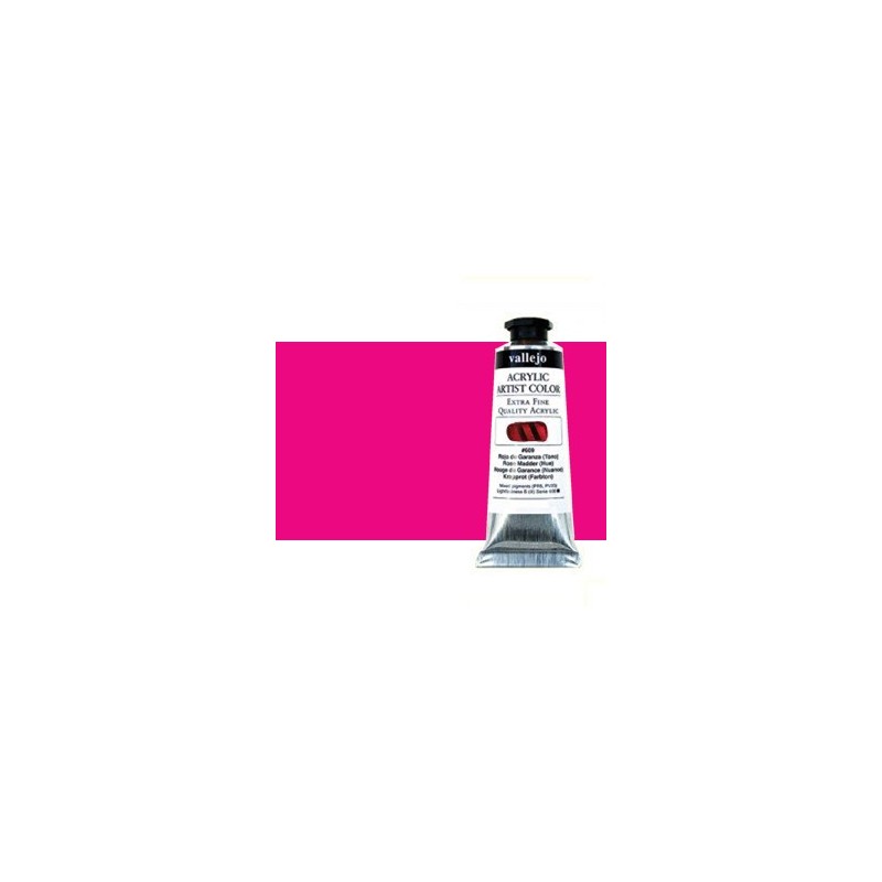 Material Bellas Artes - Pintura - Acrílico Vallejo Artist n. 620 color rosa fluorescente (60 ml) | totenart.com