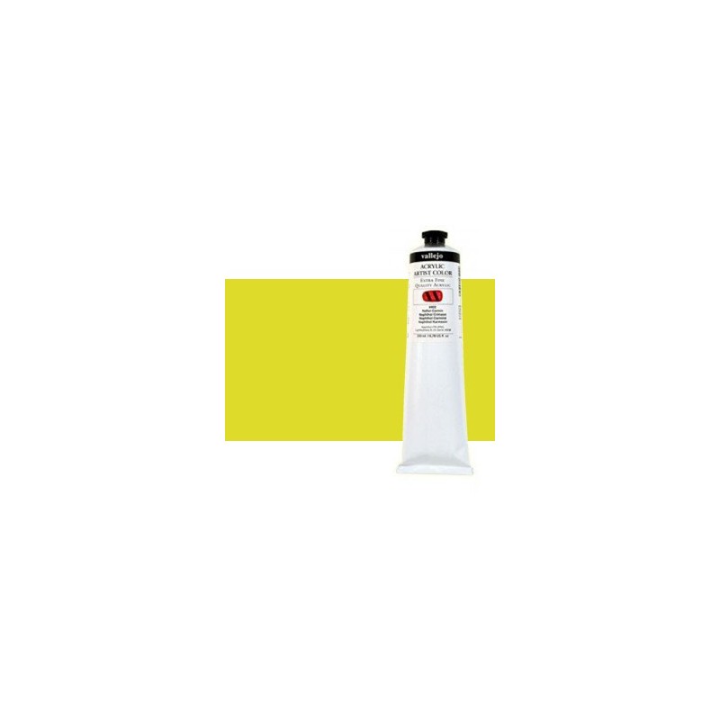 Material Bellas Artes - Pintura - Acrílico Vallejo Artist n. 616 color amarillo fluorescente (200 ml) | totenart.com