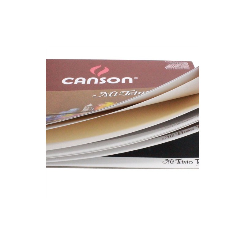 Material Bellas Artes – pintura-y-dibujo - Bloc Canson Mi-Teintes Touch, colores variados, 12 h. 350 gr 29,7x42 cm (A3) | totena