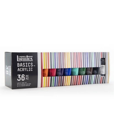 Material Bellas Artes - Pintura - Estuche con 36 colores acrílicos Liquitex Basics (22 ml) | totenart.com