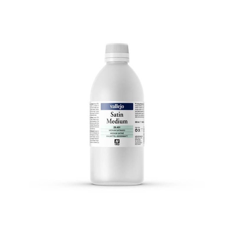 Material Bellas Artes - Pintura - Medium acrilico Satinado Vallejo, 500 ml.  | totenart.com