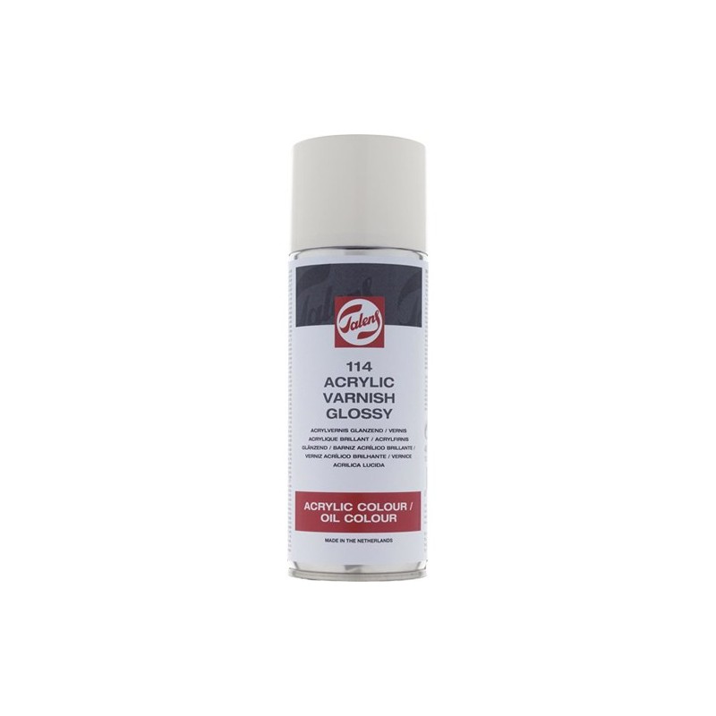 Material Bellas Artes – pintura- Barniz brillante Talens en spray para acrílico y óleo (400 ml) | totenart.com