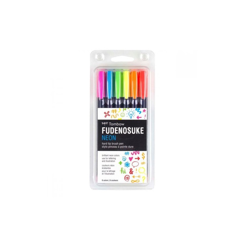 Material Bellas Artes - Pintura - Rotulador Tombow, Set de 6 Colores Neón | totenart.com