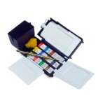Material Bellas Artes - Pintura - Caja acuarelas de campo Winsor ande Newton Profesional, 12 1/2 godets con pincel y depósito | 