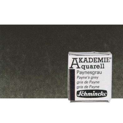 Material Bellas Artes - Pintura - Acuarela Schmincke Akademie, Negro 782, 1/2 Godet. * | totenart.com