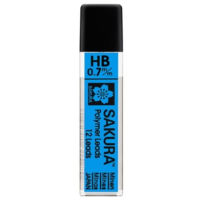 Material Bellas Artes - Pintura - 12 Minas HB Sakura para portaminas 0.7 mm. | totenart.com