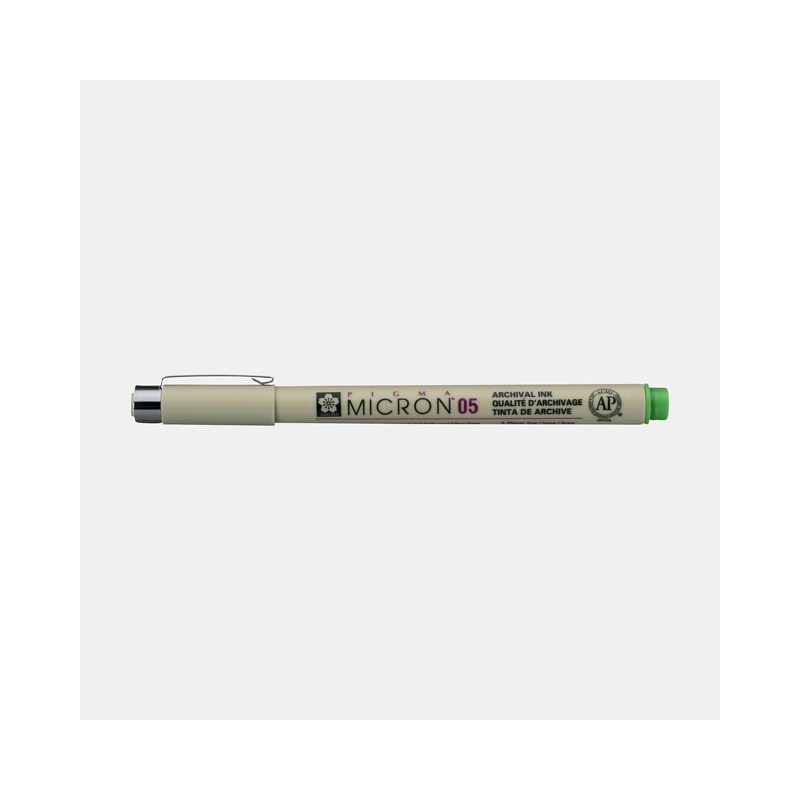 \nMaterial Bellas Artes - Pintura - Rotulador Pigma Micron Sakura 05, 0.45 mm. Verde Fresco N. 32 | totenart.com