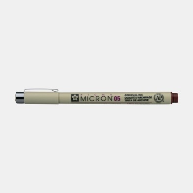 \nMaterial Bellas Artes - Pintura - Rotulador Pigma Micron Sakura 05, 0.45 mm. Borgoña N. 22 | totenart.com