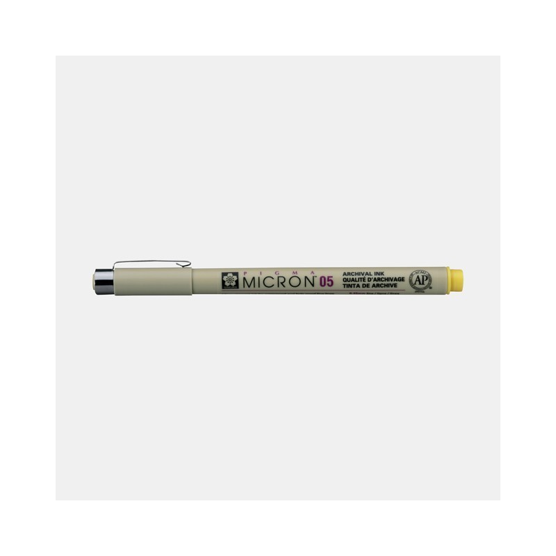 \nMaterial Bellas Artes - Pintura - Rotulador Pigma Micron Sakura 05, 0.45 mm. Amarillo N. 3 | totenart.com