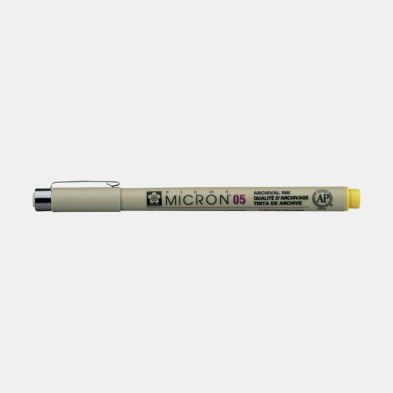 \nMaterial Bellas Artes - Pintura - Rotulador Pigma Micron Sakura 05, 0.45 mm. Amarillo N. 3 | totenart.com