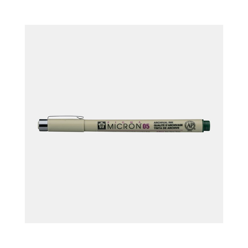 \nMaterial Bellas Artes - Pintura - Rotulador Pigma Micron Sakura 05, 0.45 mm. Verde Camuflaje  N. 230 | totenart.com