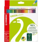 Material Bellas Artes – pintura-y-dibujo - STABILO GreenColors Caja cartón 24 lápices colores surtidos | totenart.com