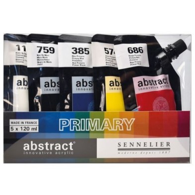 Material Bellas Artes - Pintura - Set Abstract Primary, 5 colores primarios, 120 ml. Sennelier | totenart.com