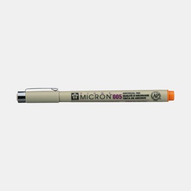 \nMaterial Bellas Artes - Pintura - Rotulador Pigma Micron Sakura 005, 0.20 mm. Naranja N. 5 | totenart.com