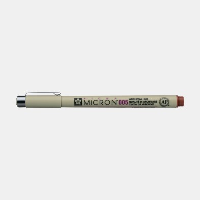 \nMaterial Bellas Artes - Pintura - Rotulador Pigma Micron Sakura 005, 0.20 mm. Marron N. 12 | totenart.com
