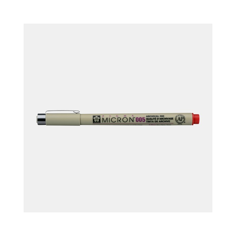 \nMaterial Bellas Artes - Pintura - Rotulador Pigma Micron Sakura 005, 0.20 mm. Rojo N. 19 | totenart.com