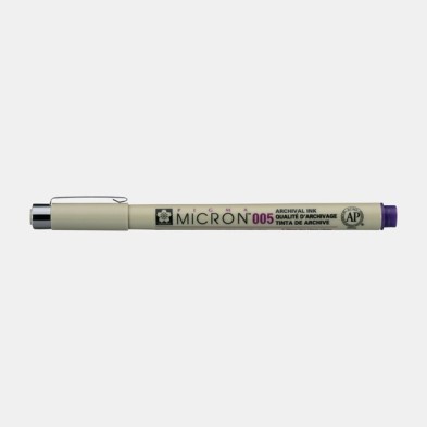 \nMaterial Bellas Artes - Pintura - Rotulador Pigma Micron Sakura 005, 0.20 mm. Violeta N. 24 | totenart.com