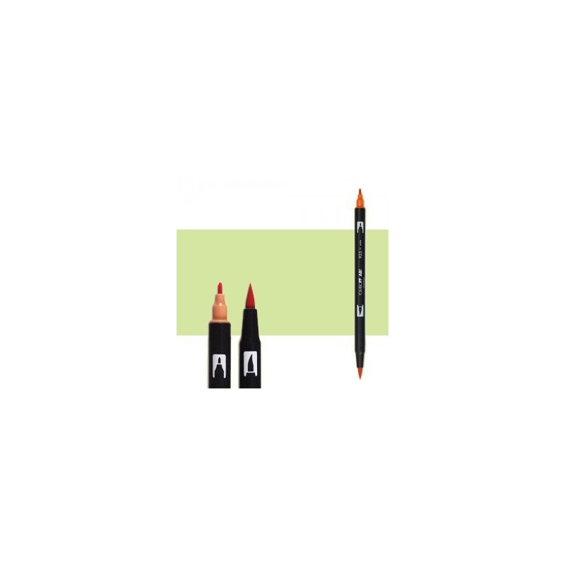 Material Bellas Artes-Dibujo-Rotulador Tombow Chartreuse doble punta pincel 