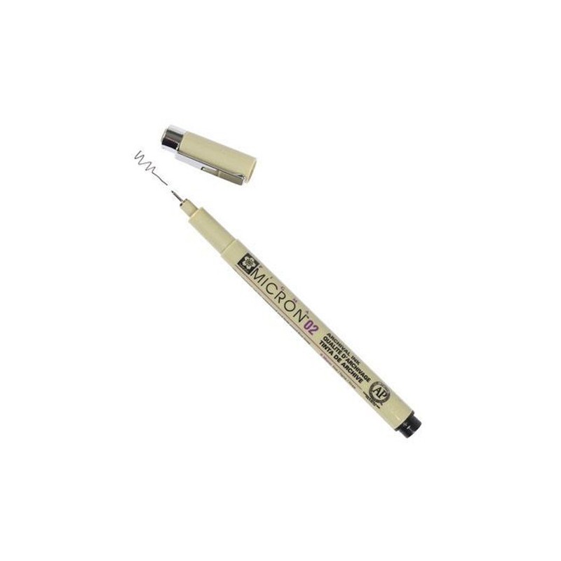 Rotulador negro Pigma Micron Sakura 02, 0.30 mm. - totenart.com