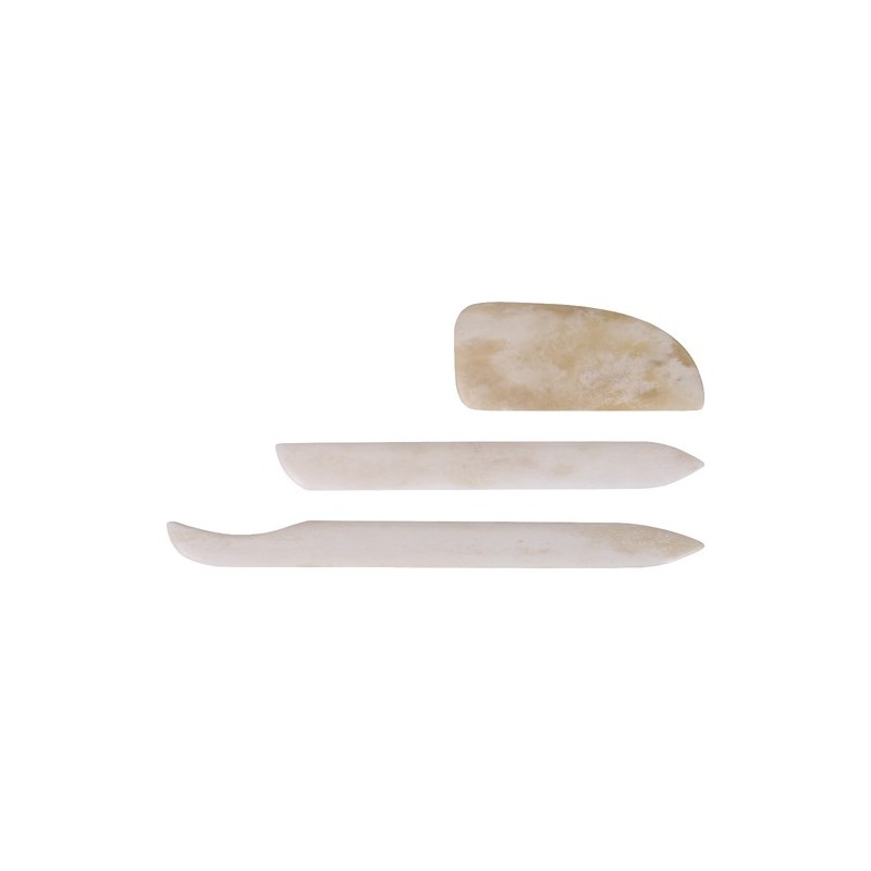 Material Bellas Artes - Encuadernacion - Kit 3 plegadera de hueso | totenart.com