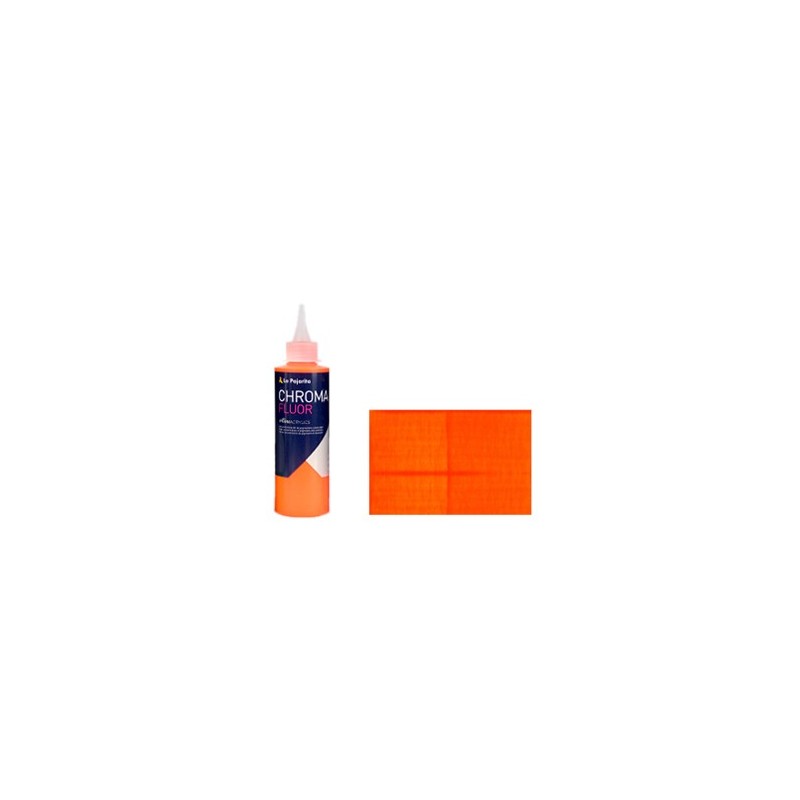 Material Bellas Artes - Pintura - Acrílico La Pajarita Naranja Chroma Fluor (200 ml.) | totenart.com