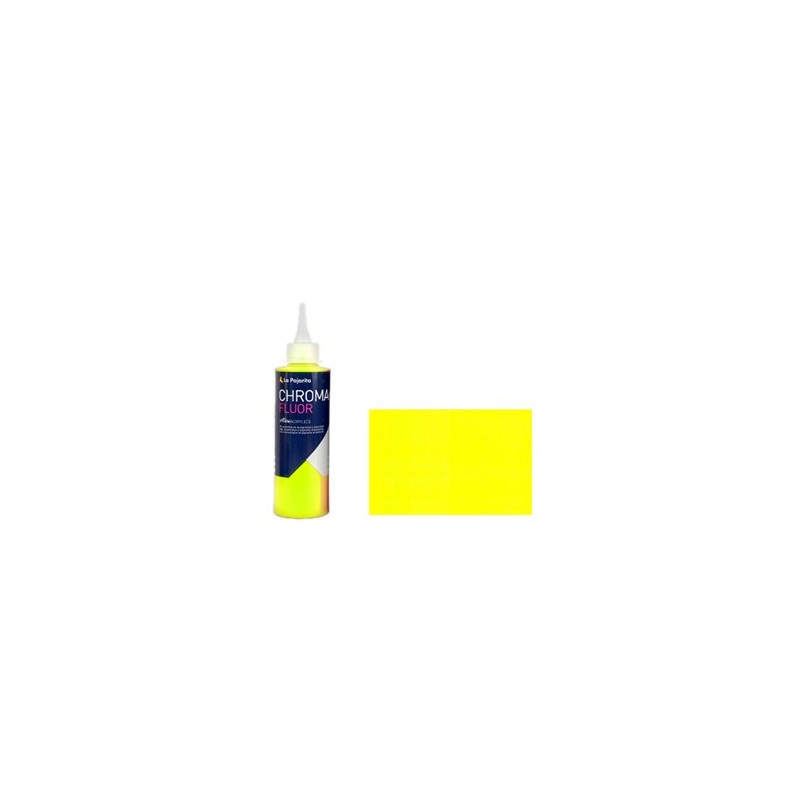 Material Bellas Artes - Pintura - Acrílico La Pajarita Amarillo Chroma Fluor (200 ml.) | totenart.com