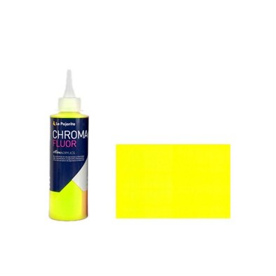 Material Bellas Artes - Pintura - Acrílico La Pajarita Amarillo Chroma Fluor (200 ml.) | totenart.com