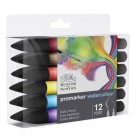 Material Bellas Artes - Pintura - Set 12 Rotuladores acuarela Promarker Winsor & Newton, tonos básicos | totenart.com