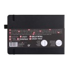 Material Bellas Artes - dibujo - Bloc Sakura hojas negras, 21x14,8, banda elastica, 80 h, 140 gr. | totenart.com