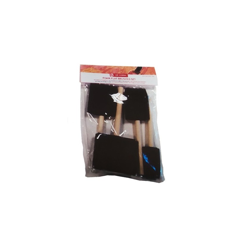 Material Bellas Artes - Pintura - Set 4 Pinceles Espuma Planos, Art Creation | totenart.com
