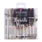 Material Bellas Artes - Pintura - Estuche Acuarela ROTULADOR Ecoline Brush Pen 10 ud SET GRISES * | totenart.com