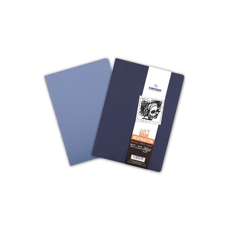 Material Bellas Artes - dibujo - Blocs Art Book Inspiration Canson, 14.8x21 cm, 96 gr, 30 h., (Set 2 blocs) -Tapas colores vario