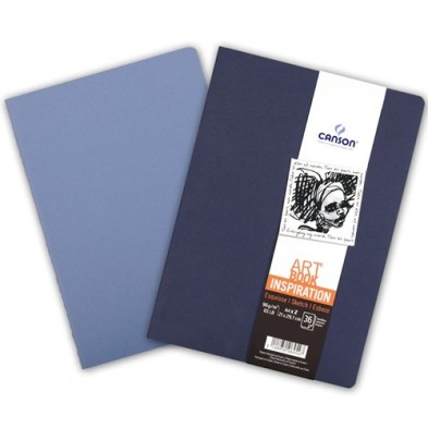 Material Bellas Artes - dibujo - Blocs Art Book Inspiration Canson, 14.8x21 cm, 96 gr, 30 h., (Set 2 blocs) -Tapas colores vario