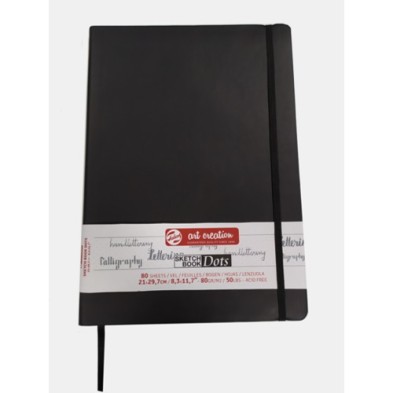 Material Bellas Artes - dibujo - Bloc ArtCreation punteado, 21x29,7, banda elastica, 80 h, 80 gr. | totenart.com