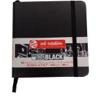 Material Bellas Artes - dibujo - Bloc ArtCreation hojas negras, 12x12, banda elastica, 80 h, 140 gr. | totenart.com