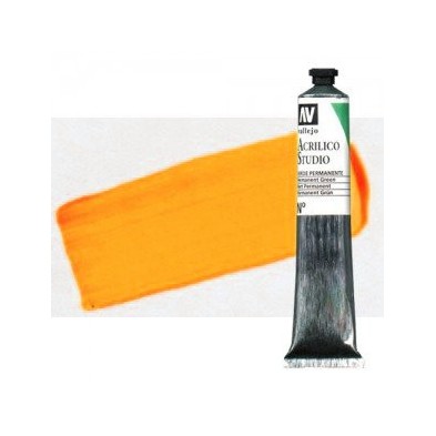 Material Bellas Artes - Pintura - Acrílico Vallejo Studio color amarillo dorado fluorescente (58 ml) | totenart.com