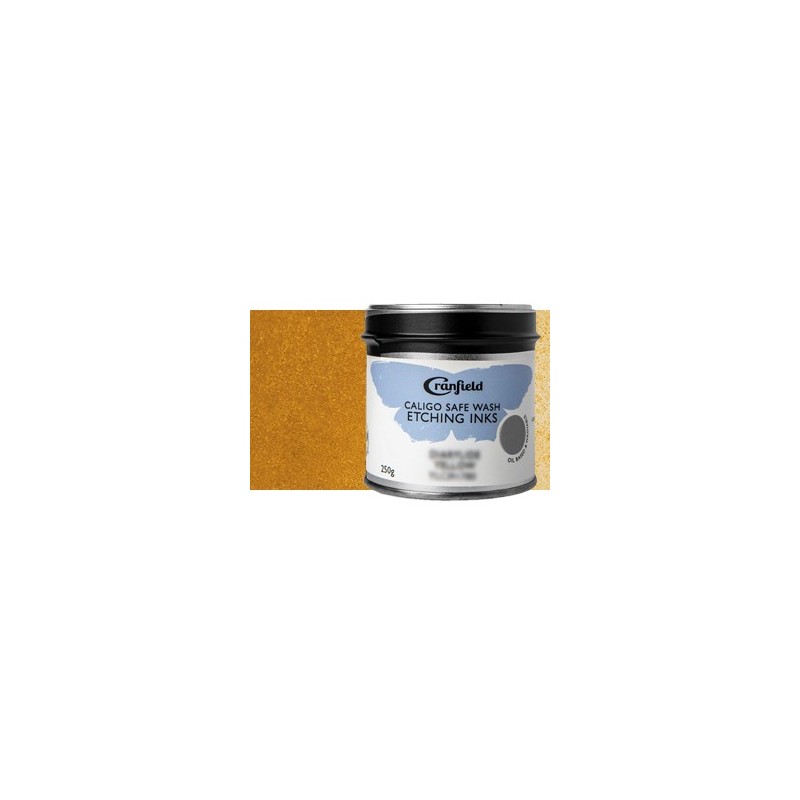 Material Bellas Artes-Grabado-Tinta Grabado Ecologica Ocre Amarillo, Lata 250 gr