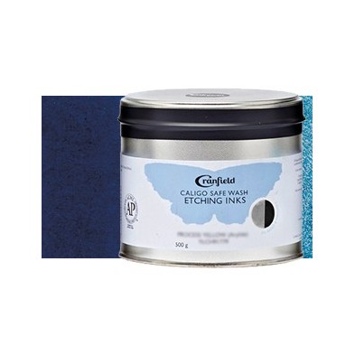 Material Bellas Artes-Grabado-Tinta Grabado Ecologica Azul Primario (Cian), Lata